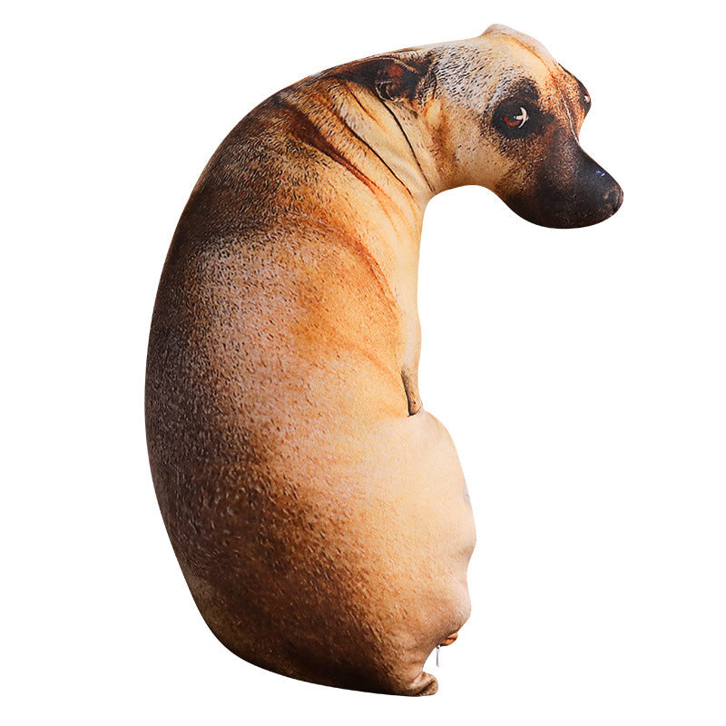 Dog Pillow 3D Simulation Dog Shaped Pillow,27.6" Funny Shiba Inu Dog Plush Pillow Dog Stuffed Animal Pillow Chair Cushion for Hoom Decor