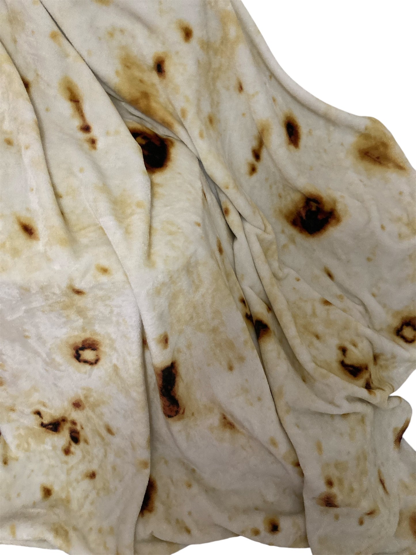 Burrito Tortilla Blanket Double Sided 71 inches, Cozy Flannel Fabric, Throw Blanket for Bed, Couch, Travel, Picnic and Beach for Kids