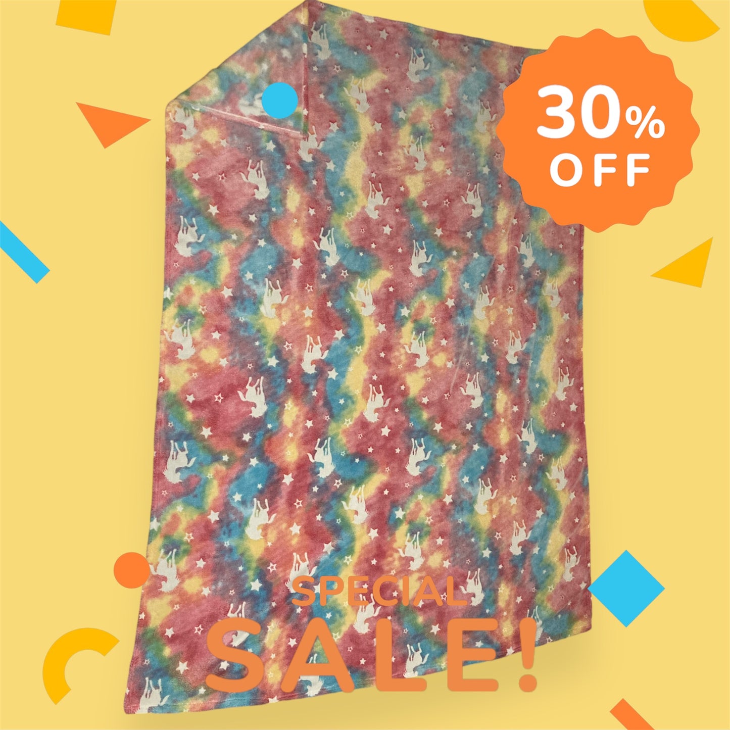 Glow in The Dark Blanket Unicorns Gifts for Girls
