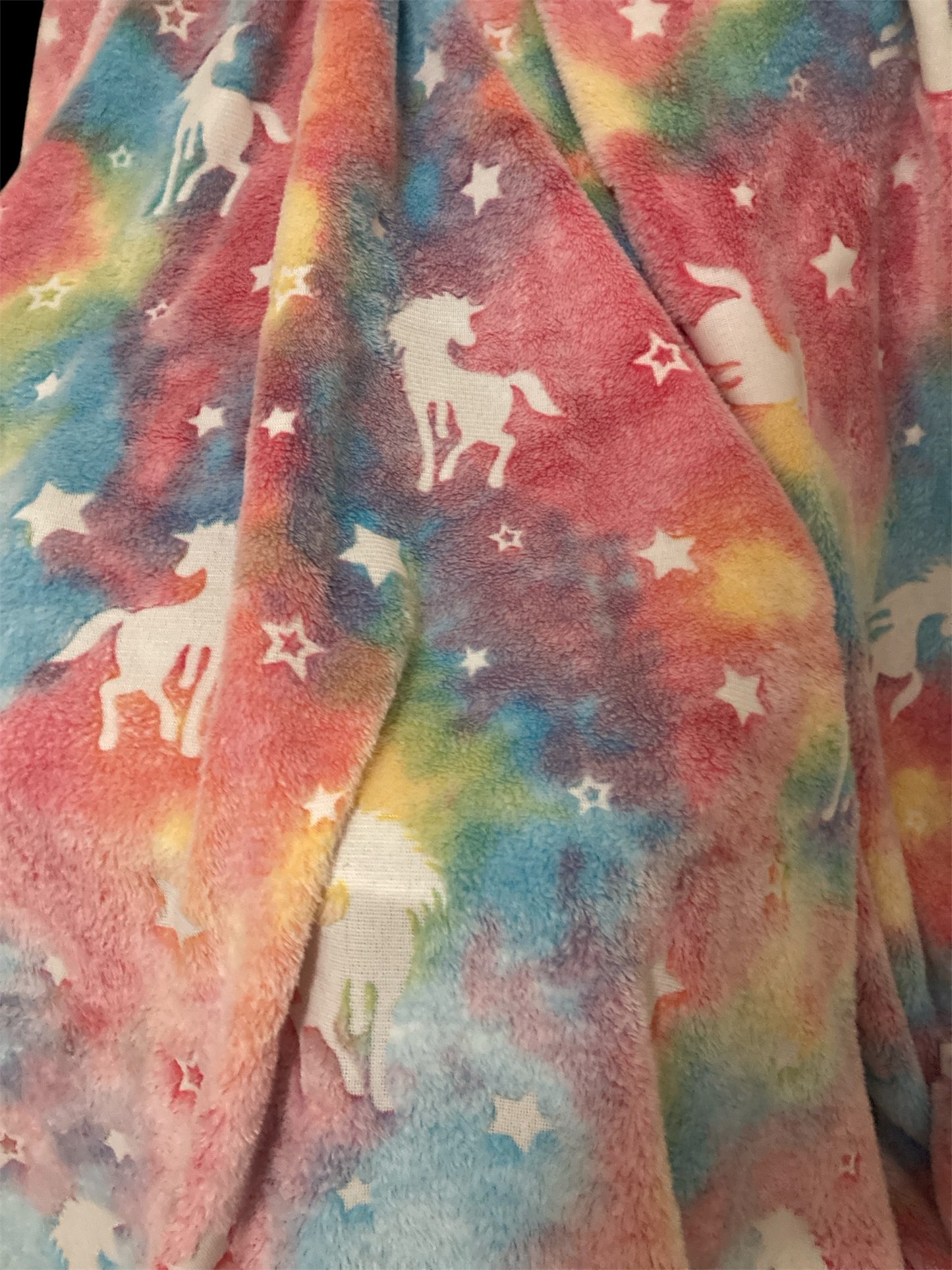 Glow in The Dark Blanket Unicorns Gifts for Girls