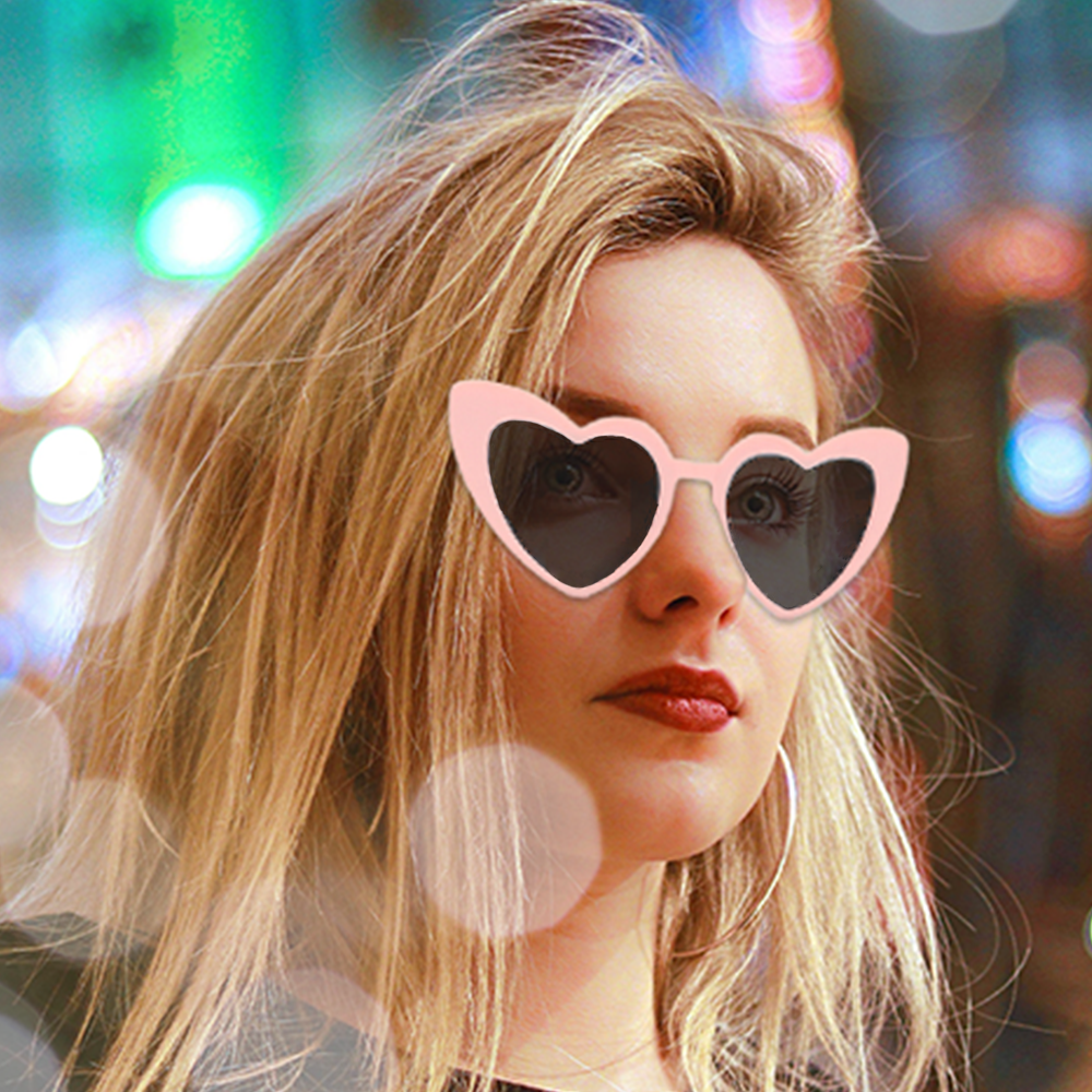 3x Heart Shaped Sunglasses, Retro Cat Goggles, Bachelorette Party Favors, gift