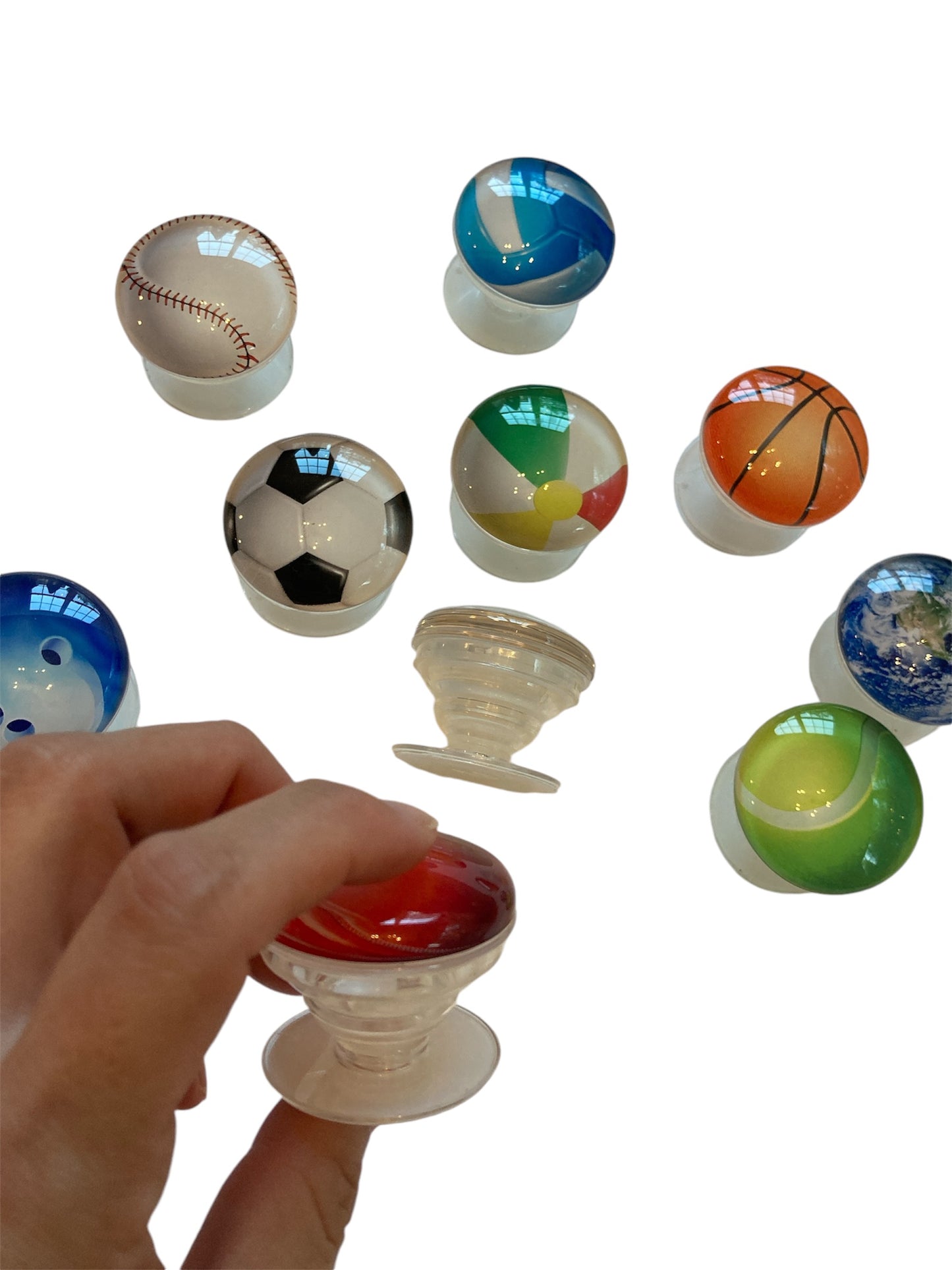 Sports Themed Pop Sockets, Phone Grip, Earth
