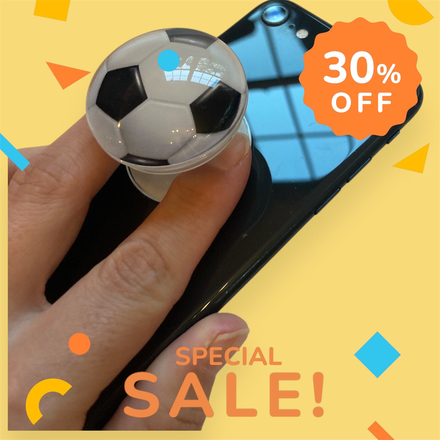 Sports Themed Pop Sockets, Phone Grip, Earth