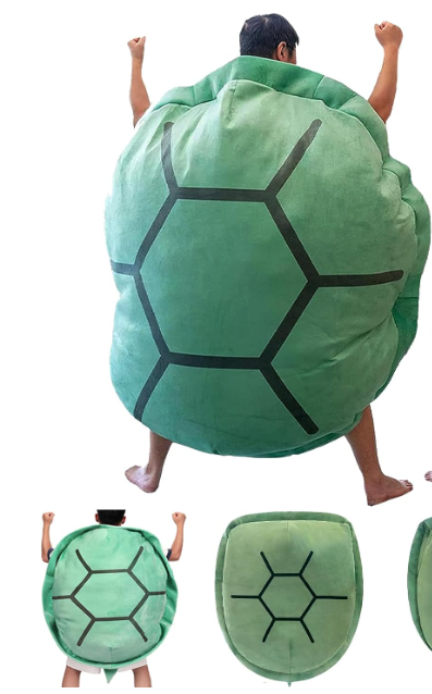Wearable Turtle Shell Pillow, 47.2IN/120CM Giant Wearable Turtle Shell Pillow, Removable Oversized Throw Wearable Pillow