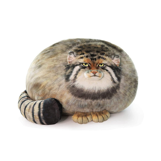 Cat Plush Pillow, Pallas Cat Stuffed Animal, Steppe Cat Cute Plushies for Girls, Soft Plush Pillow, Kitten Plush Throw Pillow Doll Big Plush Toy Decoration Doll Gift for Kids Boys