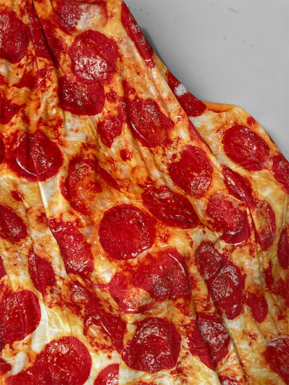 Pepperoni Pizza Blanket, 71 Inch, Flannel Throw Blanket Funny Birthday Gifts for pizza lover