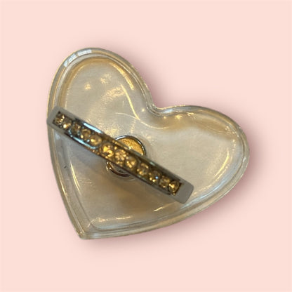 x3 Transparent Heart shape Phone Ring Holder