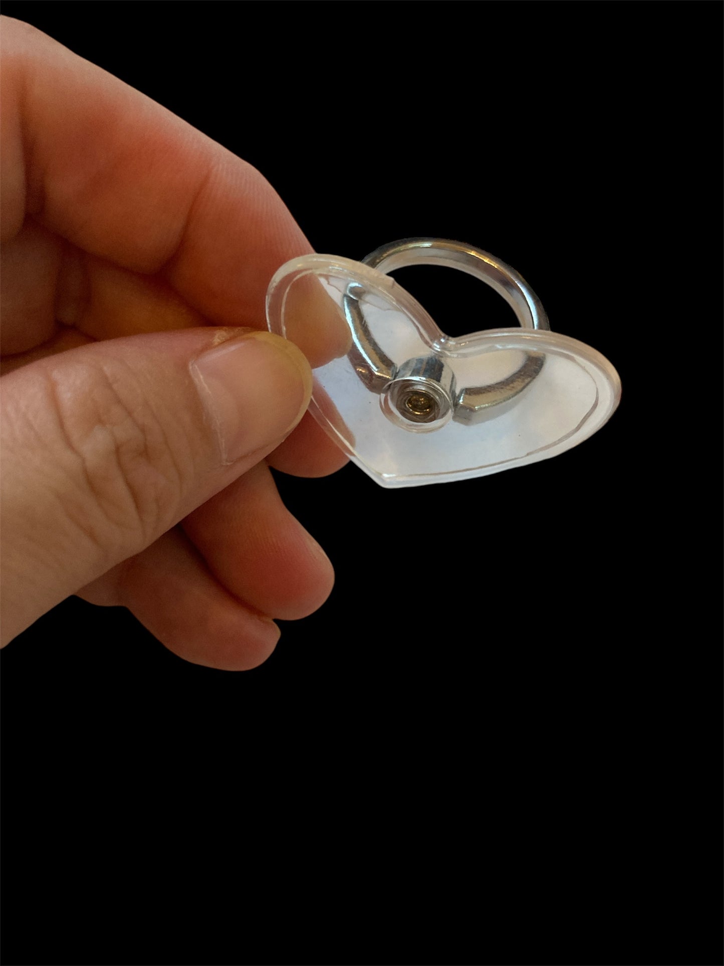 x3 Transparent Heart shape Phone Ring Holder