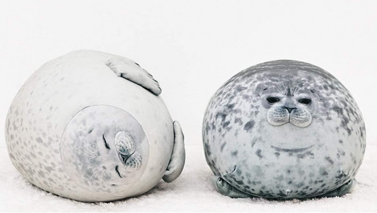 Seal Pillow, Stuffed Cotton Plush Animal Toy