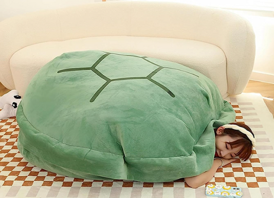 Wearable Turtle Shell Pillow, 47.2IN/120CM Giant Wearable Turtle Shell Pillow, Removable Oversized Throw Wearable Pillow